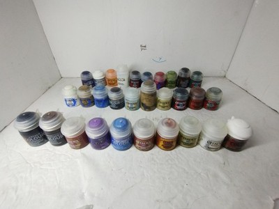 USED GW Citadel Colour Paints Lot Warhammer layer Contrast metallic base READ