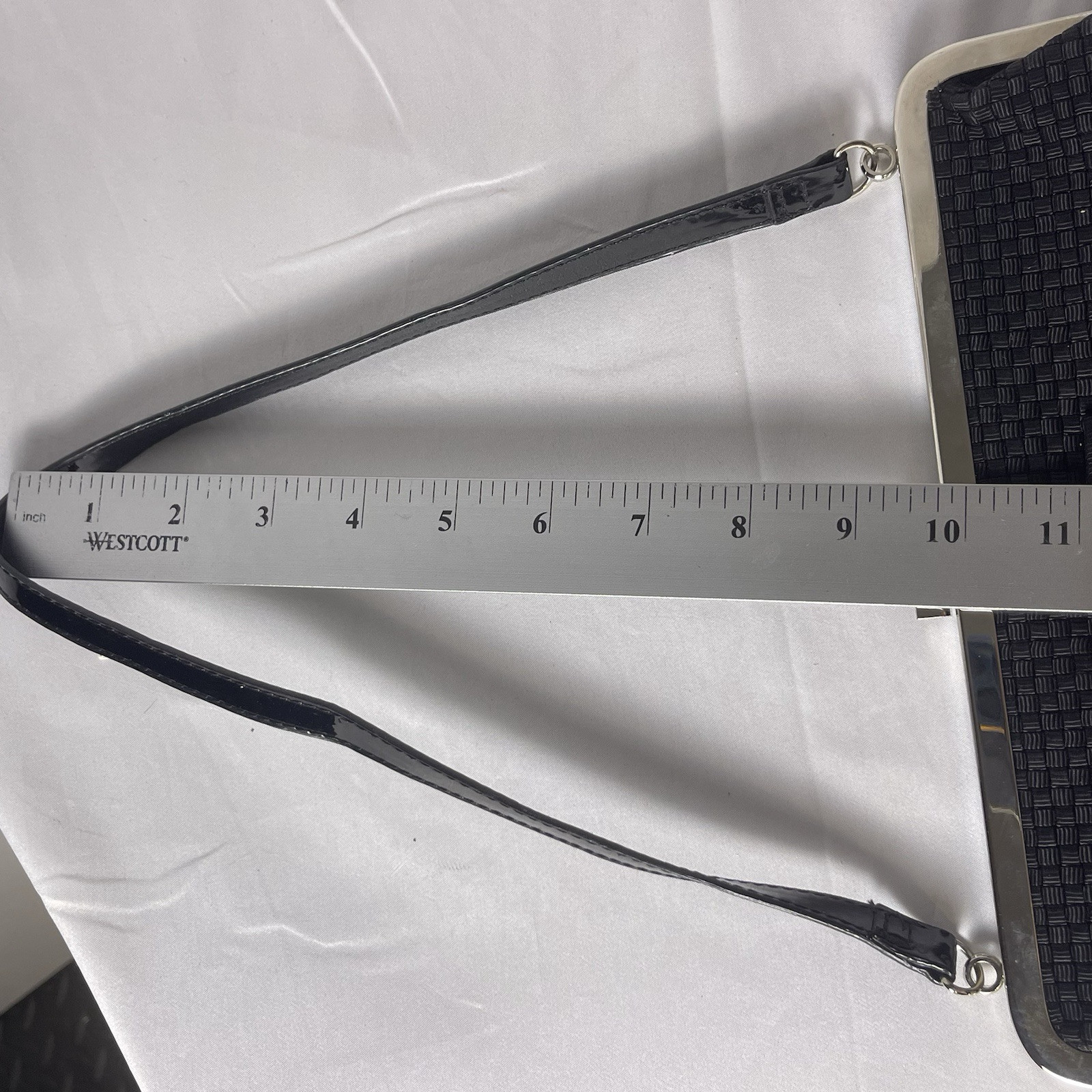 Vintage The SAK Black Clutch With Bow Handbag Purse