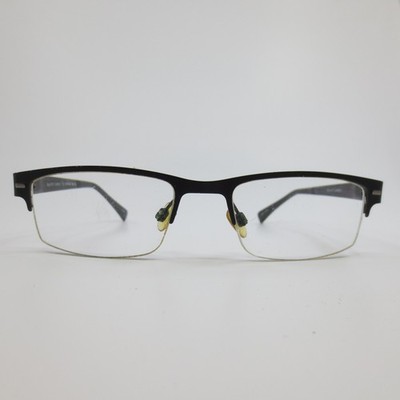 Danny Gokey 12 Eyeglass Frames Black Semi Rimless Rectangular 51-19-140 BLK DG