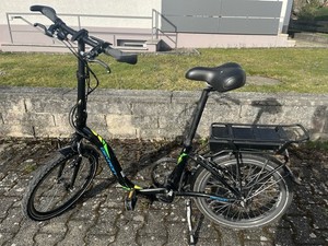 E-Bike Klapprad Devron 20 Zoll, 7 Gänge – Akku top! 7 Motor defekt – Bastler!