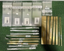 Brass & Aluminum Sheets, Rods, Tubes Lot - K&S Engineering - Hobby - 50 Pieces