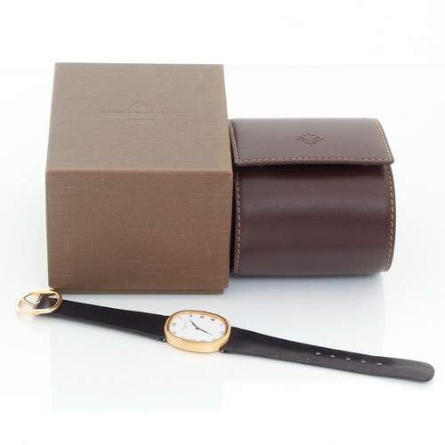 Patek Philippe Ref. 3986J Yellow Gold Golden Ellipse Watch W/Patek Box