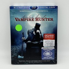 Abraham Lincoln: Vampire Hunter Blu-ray + DVD 2012 Tim Burton Action Horror