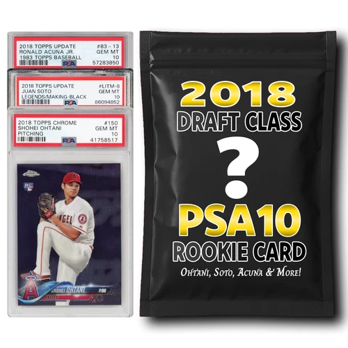 PSA 10 Graded 2018 MLB Baseball Rookie Card Mystery Box (Ohtani, Soto, Acuna & M