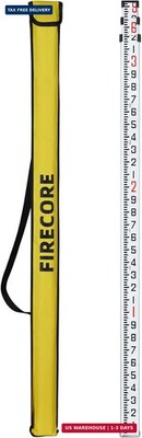 Firecore 9-Foot Aluminum Grade Rod - 10ths, Dual Sided 3-Section Telescopic Surv