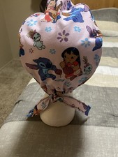 Lilo and Stitch, Scrub, Chemo, Nurse, Dental, Vet Asst., Chefs Caps w/buttons.
