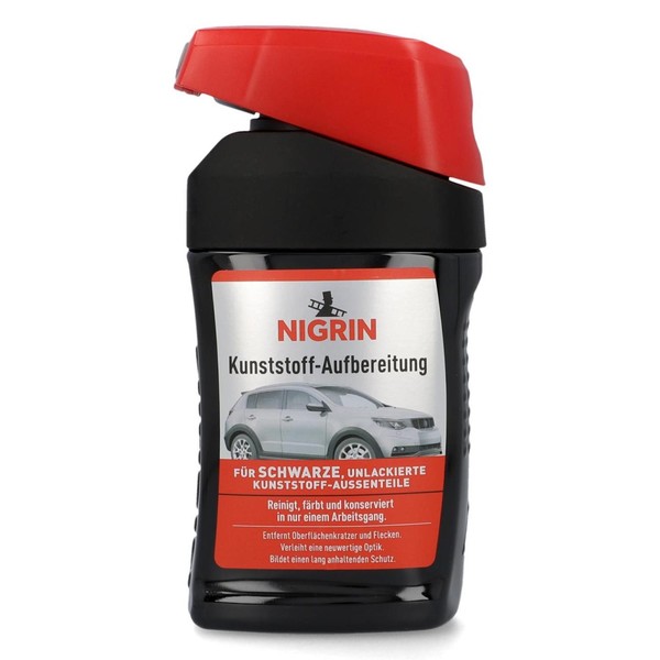 Nigrin Kunststoff-Neu Schwarz Lack 300Ml Fahrzeug-Aufbereitung Kunststoff-Pflege-image