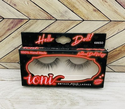 Eyelashes IONI 3D Faux Mink False Fake Lashes Natural Doll Wispy 68650