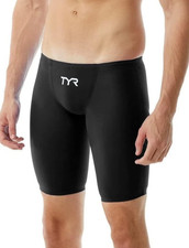 TYR Men's Invictus Solid Jammer Black Size 30 NEW Save 40 Professional Swimsuit