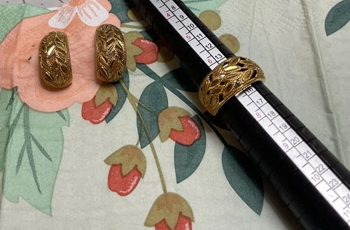 Vintage 925 Earrings And Ring Sz 7 Set