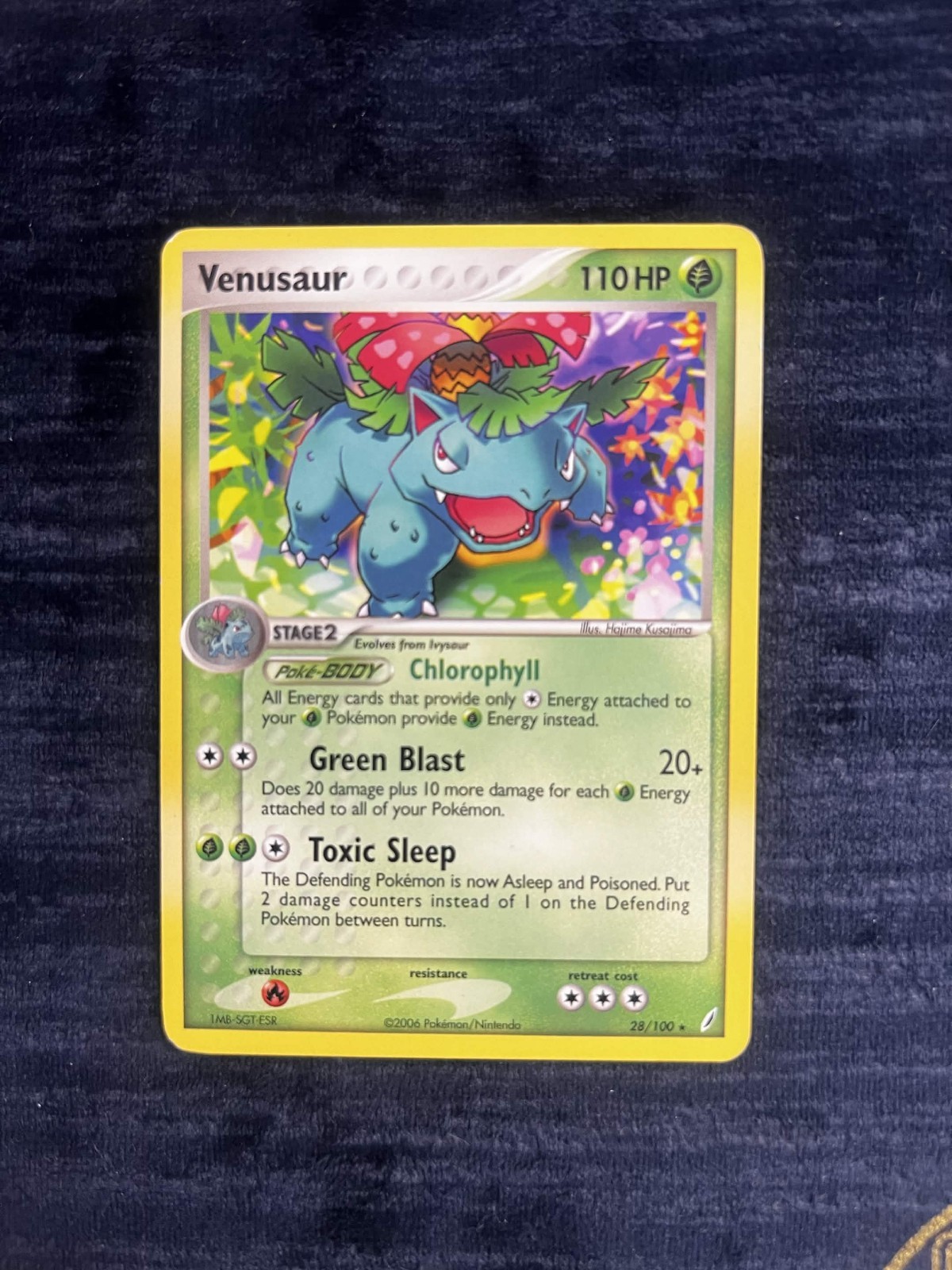 Venusaur 28/100 EX Crystal Guardians (CG) Regular Pokemon Card MP