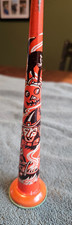 Vintage US Metal Toy co Tin Halloween Noisemaker. Scarecrow, Cat, Witch, Owl.