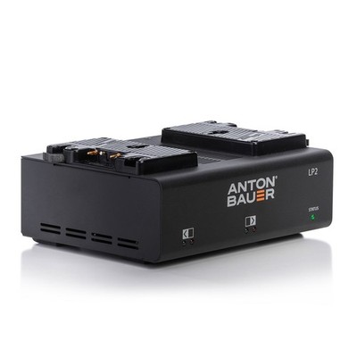Anton Bauer Dual Gold-Mount Battery Charger w/ 2 AB 150GM Dionic ION Batteries