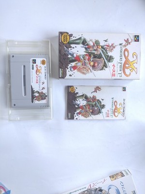 Lot 3 SFC Ys 3 4 5 WANDERERS FROM Ys MASK OF THE SUN Nintendo Japan Falcom