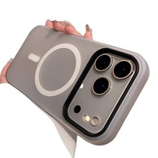 Suitable For 17 Pro Max Phone Case Jelly Magnetic Two in one Frosted Simple Dro