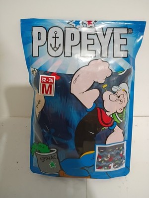 NEW Popeye Men's Boxer Briefs Size MEDIUM Stretch Funny Novelty King NIP
