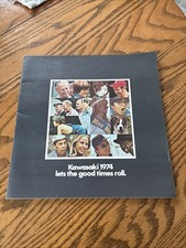 1974 Kawasaki Brochure Magazine Let The Good Times Roll All Models