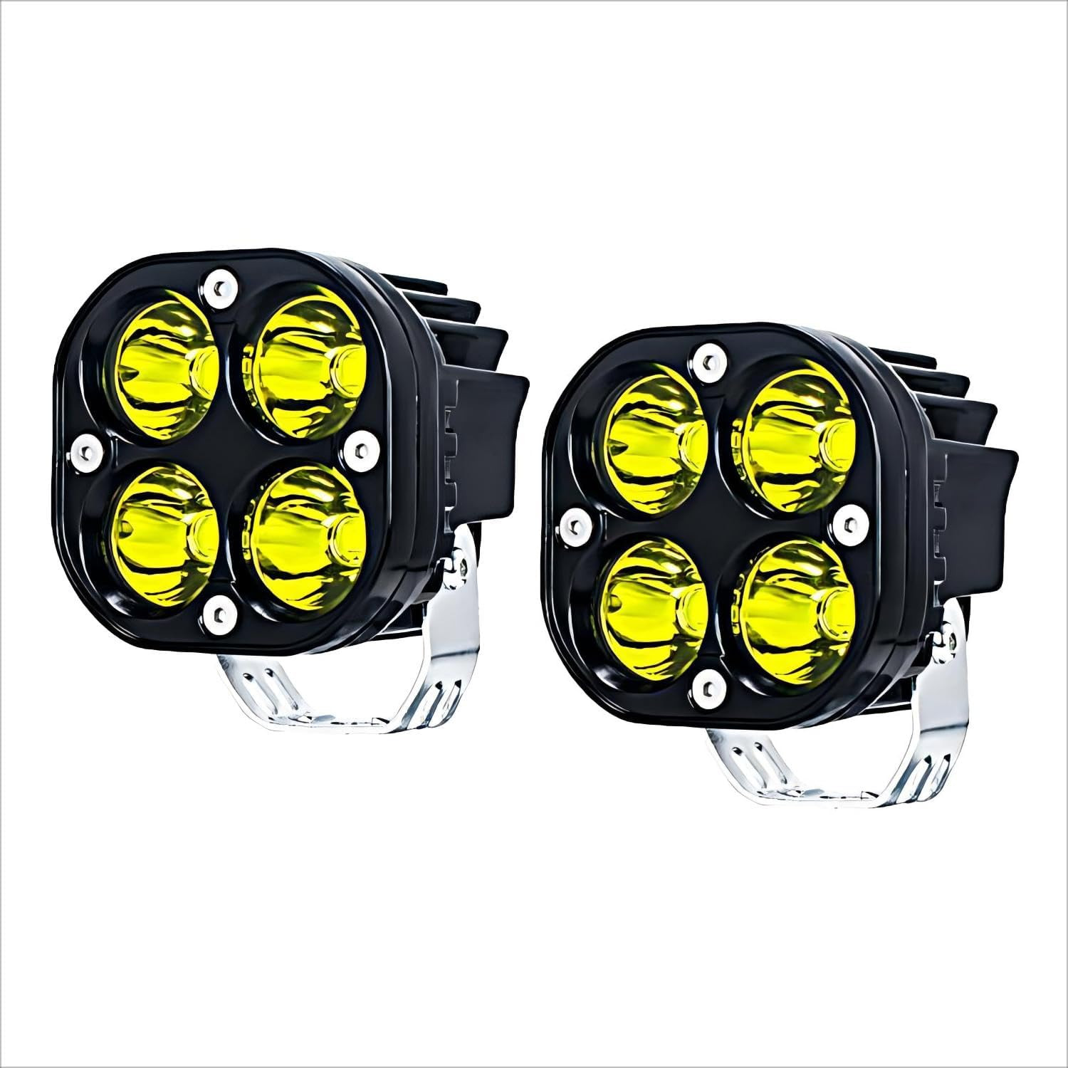 Proiettore LED 40W Giallo Nautico 12V 24V - Faro Esterno Barca
