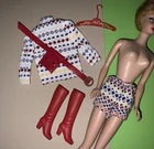 Vintage 1970s Barbie The Short Set Belt Top Shorts Boots 3481💕 (NO DOLL)