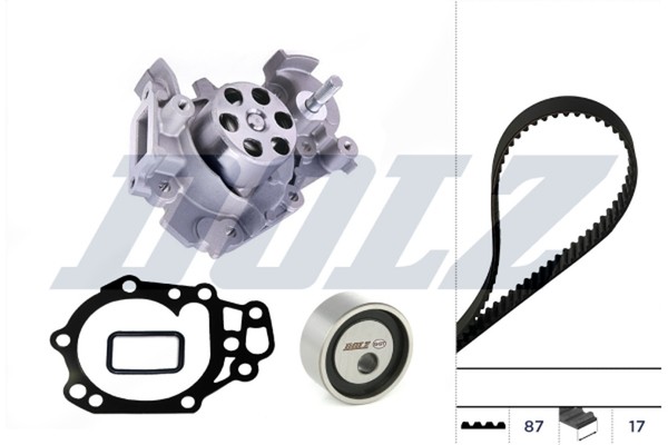 Wasserpumpe + Zahnriemensatz Dolz KD348 FüR Renault Twingo 2 CN0D-image