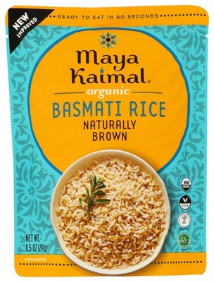 Maya Kaimal Naturally Brown Organic Basmati Rice 8.5 Oz
