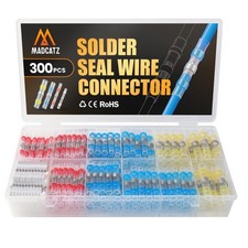 MADCATZ 300 PCS Solder Seal Heat Shrink Butt Connectors, Waterproof Wire Conn...