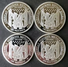 Lot of Four Apmex 1oz Silver Rounds