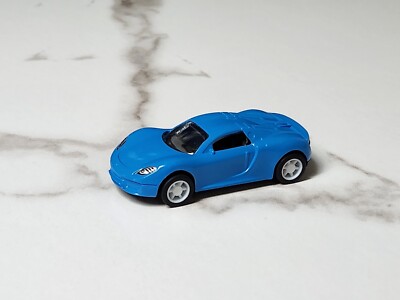 Blue Porsche Carrera GT Pull-Back N' Go Race Car 1:64 Collectible Toy