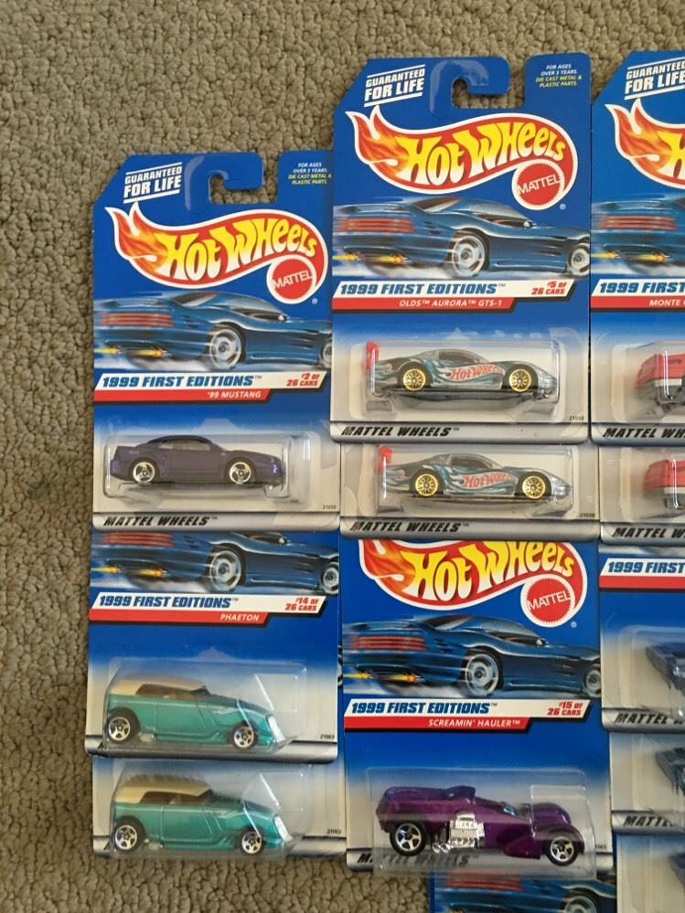 Hot Wheels 1999 First Editions with Doubles Lot Of 27 Cars