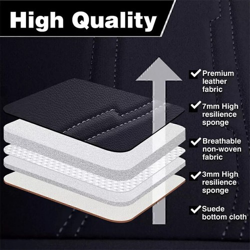 Driver & Passenger Seat Cover Black Fit For 2008-2014 Benz C250 C300 C350 Pad #A - Foto 5 di 10