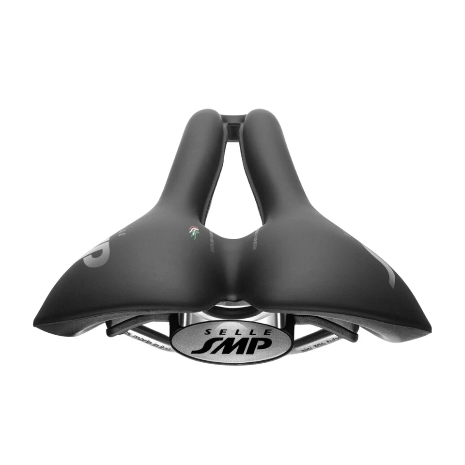 Asiento de bicicleta dividido Selle SMP WELL M1 Saddle Road MTB: NEGRO - ¡HECHO EN iTALY! Foto 4 de 4