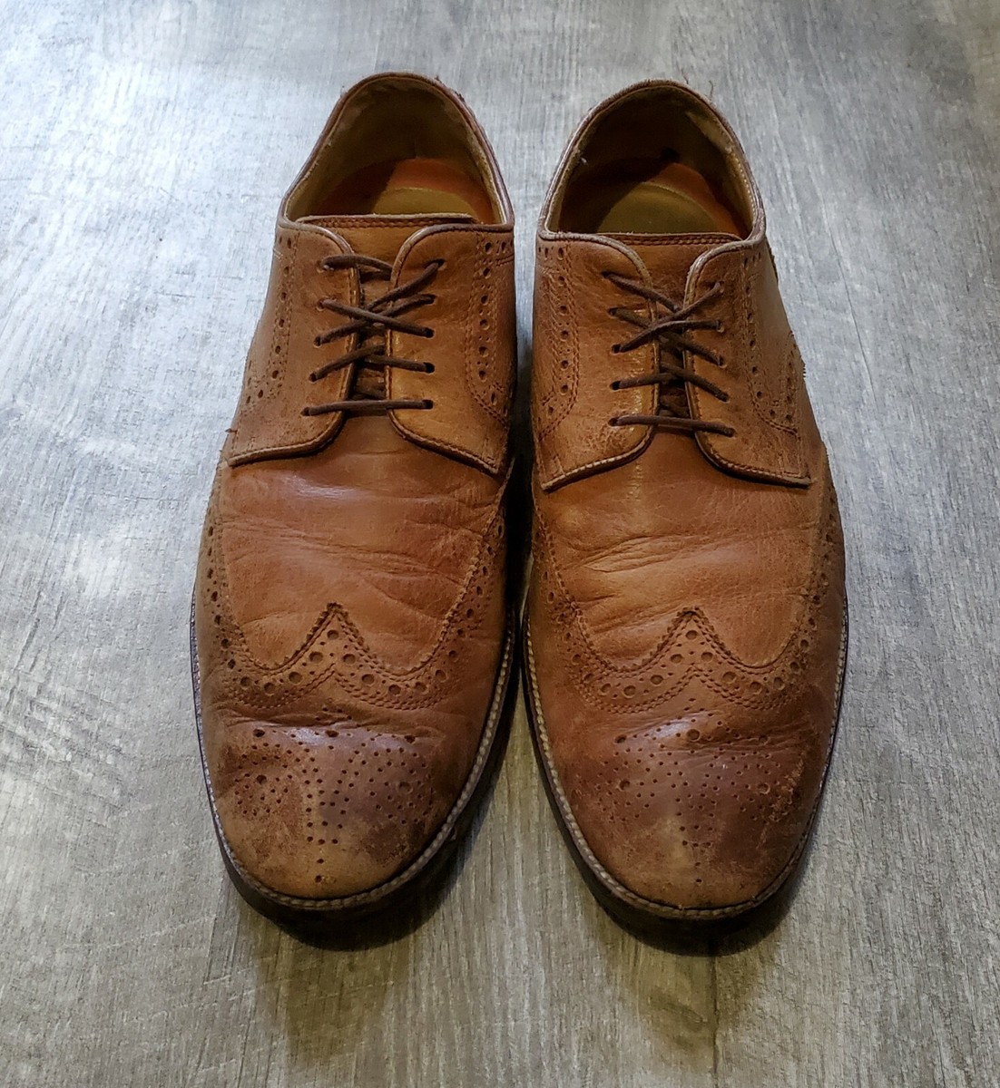 COLE HAAN Lenox Hill C12362 Brown Leather Casual Wingtip 