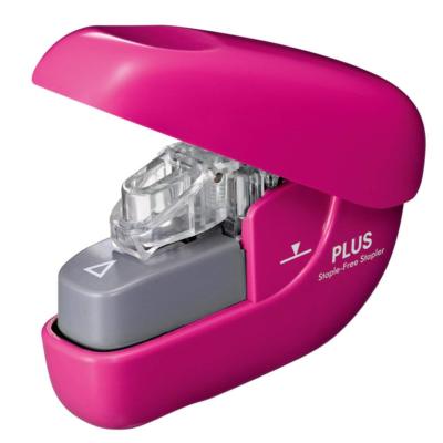Plus Japan Harinacs klammerloser Hefter Kompakt SL-106NB Rosa 2-6 Papiere