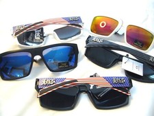 Men's Sunglasses LOCS USA American Flag Hardcore Women's Sunglasses 91190-USA