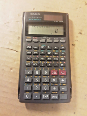 Vintage Casio Taschenrechner fx-115W S-V.P.A.M getestet, funktioniert, 2 Wege Strom