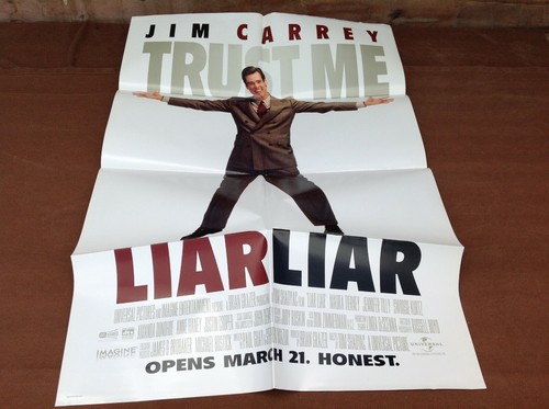 1996 Liar Liar Original Movie House Full Sheet Poster 