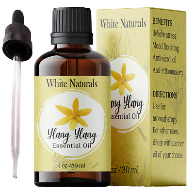 Organic Ylang Ylang Essential Oil, 100% Pure & Natural, Premium Therapeutic Grad