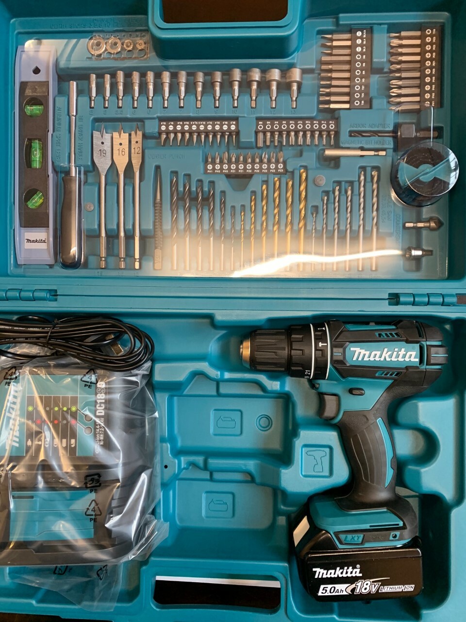 Makita DHP482 Lithium Ion Combi Drill + 