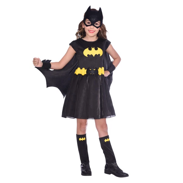 Costume Carnevale Bambina SuperEroina Dc Batgirl Amscan-varie taglie