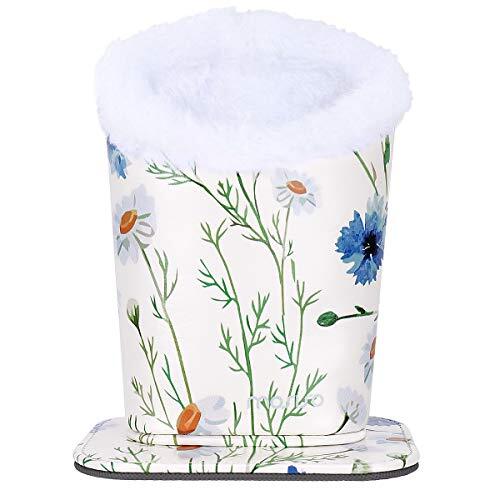 Holder, Plush Lined Pu Leather Pattern Stand Case With Magnetic