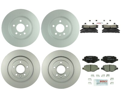 Bosch Front 325mm Rear 329mm Brake Rotors Ceramic Pads Kit For Explorer Flex MKT