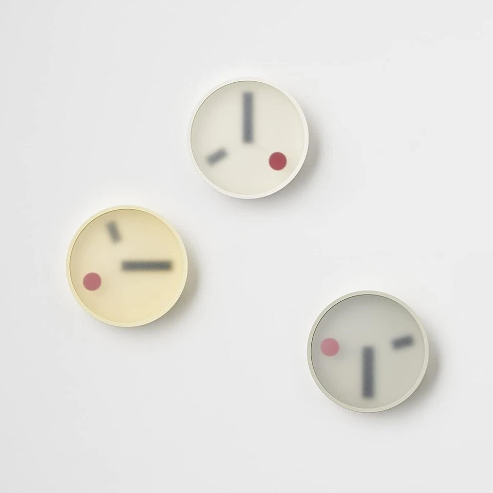 Lemnos Wall Clock KM22-01 Analog 3colors 130mm x 55mm F/S from JP - Image 2 of 4