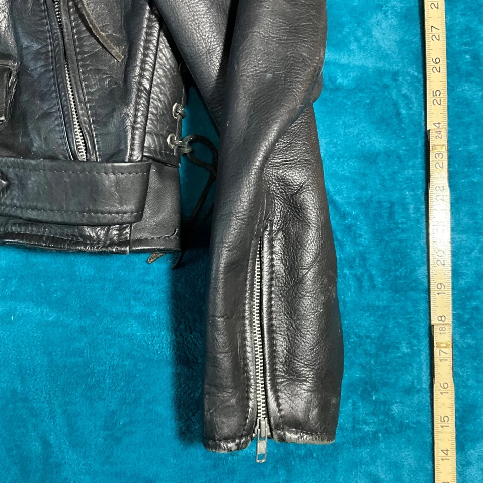 VINTAGE primera MFG chaqueta de cuero genuino talla L mujer’s Foto 2 de 4
