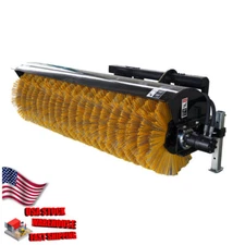 Performance 72" Skid Steer Hydraulic Angle Broom Sweeper: Superior Cleaning