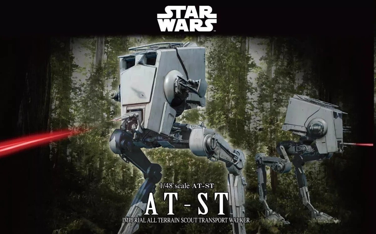 BANDAI 1/48 STAR WARS AT-ST IMPERIAL ALL TERRAIN SCOUT TRANSPORT
