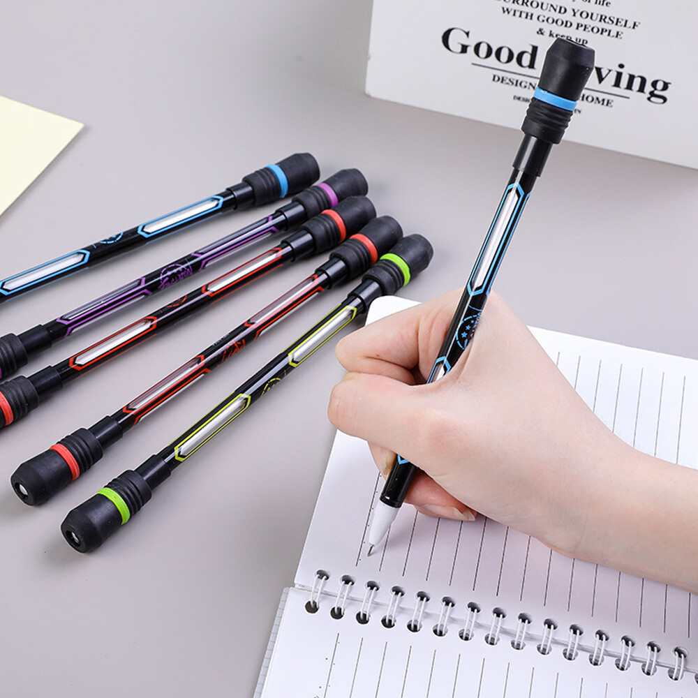 BinaryABC Spinning Pen ZG-5027 V.6.0 - 23cm Non-Slip Coated Pen For Pen Spinning Tricks & Contact Juggling (Random Color)