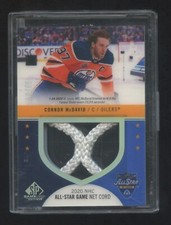 2020 SP GAME USED CONNOR McDAVID ALL STAR GAME NET CORD ALL STAR #ED 19/35 Mvp ?