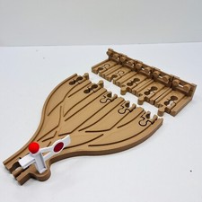 Wooden Railway 5 Way Split Train Track Switch  Buffer Set