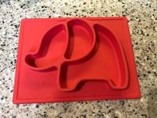 NUBY SURE GRIP MIRACLE MAT SILICONE PLATE DISH BABY TODDLER ELEPHANT PLATE DISH