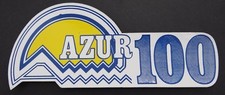Adesivo pubblicitario Knaus Azur 100 roulotte caravan campeggio auto d'epoca anni 80